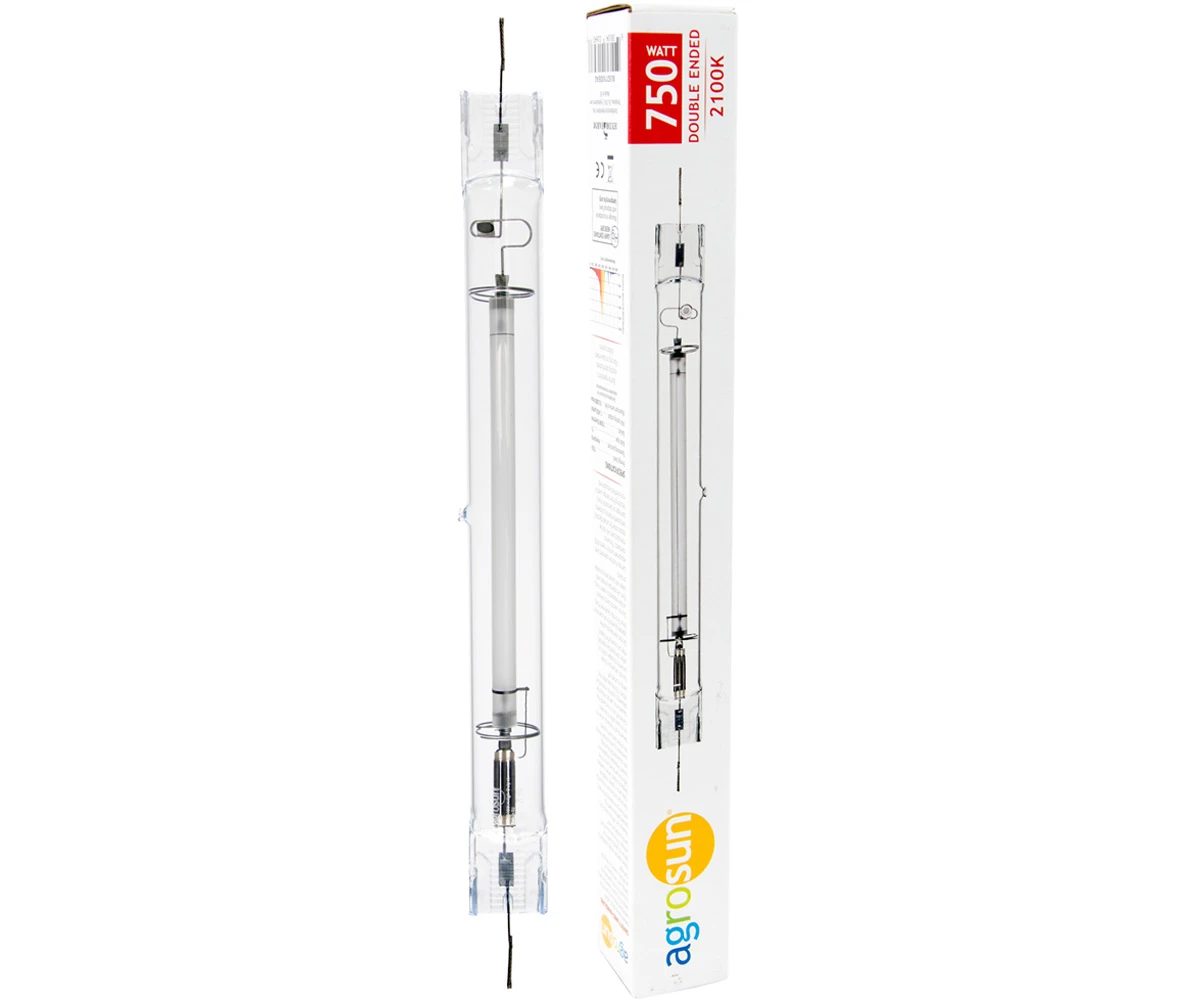 Agrosun Double-Ended High Pressure Sodium (HPS) Lamp, 750W 1 Agrosun Double-Ended High Pressure Sodium (HPS) Lamp, 750W
