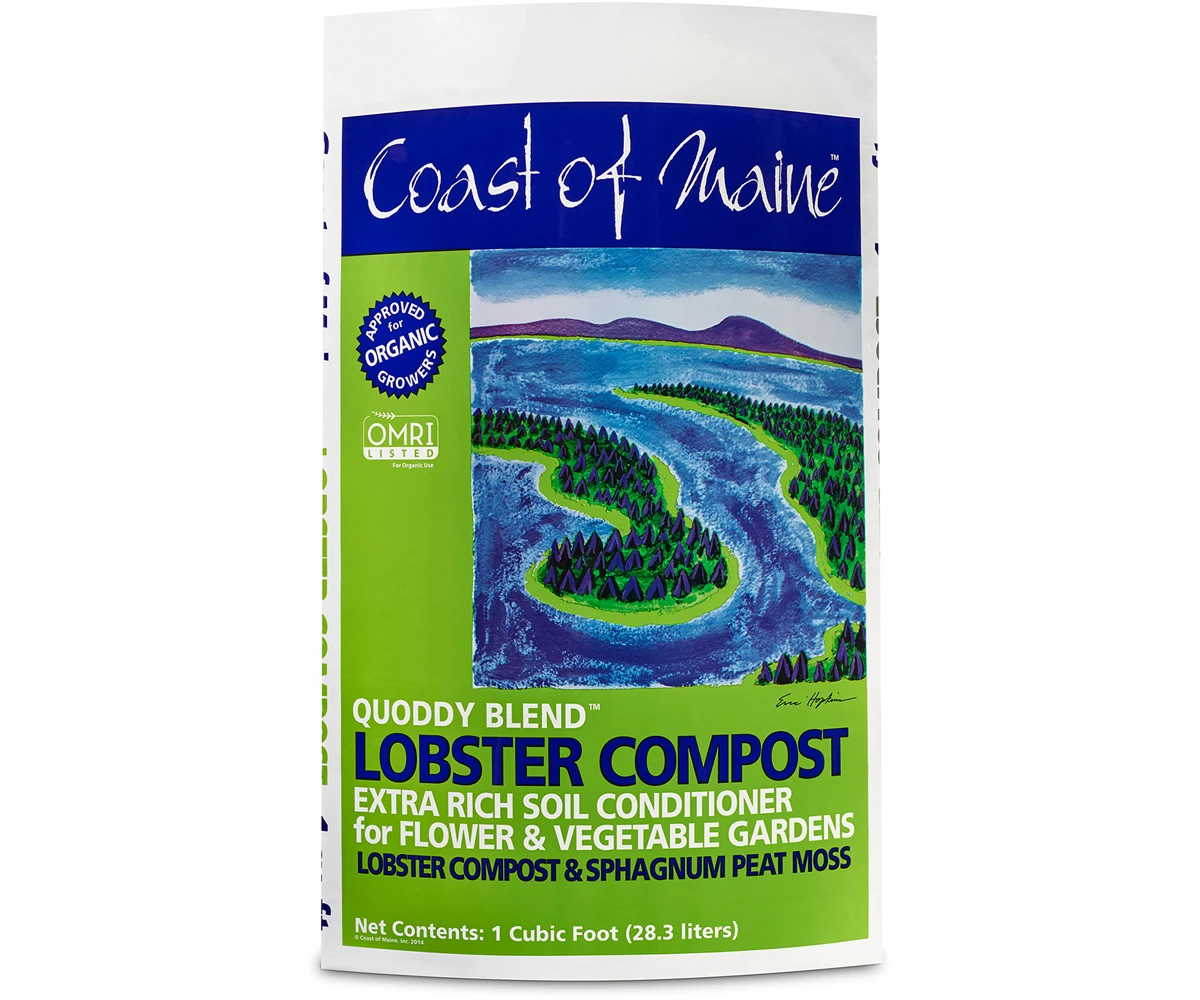 Coast Of Maine Quoddy Blend Lobster Compost, 1 Cu Ft 1 Coast Of Maine Quoddy Blend Lobster Compost, 1 Cu Ft