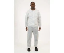 International Enviroguard White SMS Coverall With Elastic Wrist & Ankle