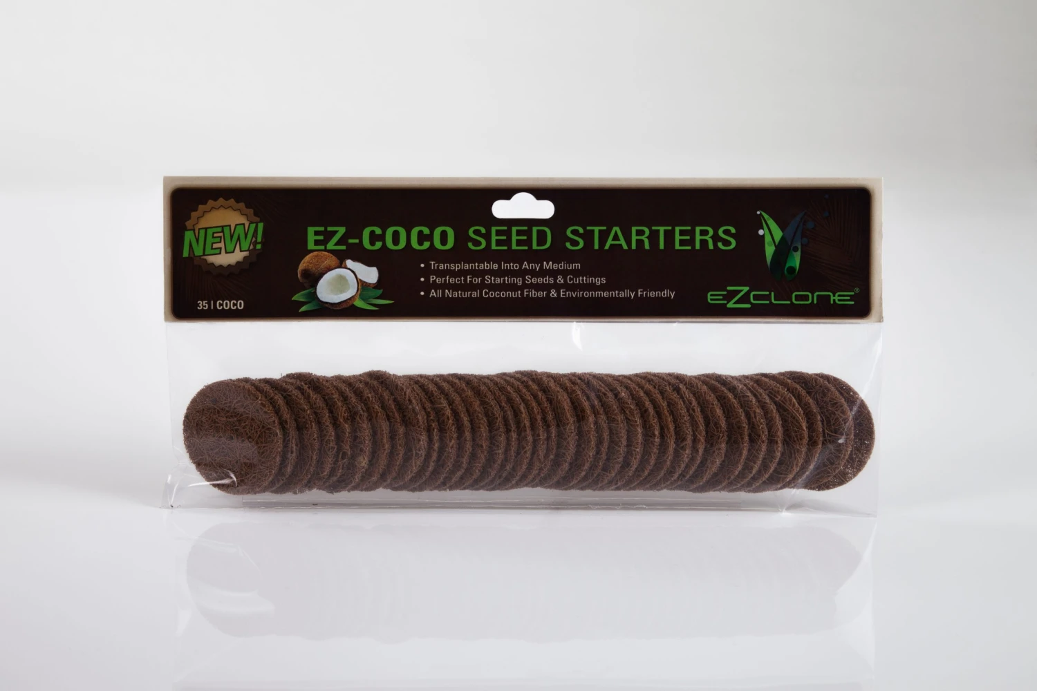 EZ-Clone Coco Seed Starts, Pack Of 35 1 EZ-Clone Coco Seed Starts, Pack Of 35