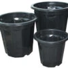 Black Plastic Pot, 10 Qt, Pack Of 44