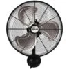 Hurricane® Pro High Velocity Oscillating Metal Wall Mount Fan 20 In