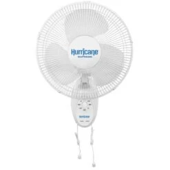 Hurricane® Supreme Oscillating Wall Mount Fan 12 In