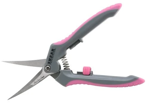 Shear Perfection® Pink Platinum Stainless Trimming Shear – 2 In Curved Blades 1 Shear Perfection® Pink Platinum Stainless Trimming Shear – 2 In Curved Blades