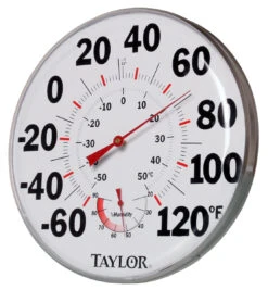 12″ Temperature/Humidity Gauge