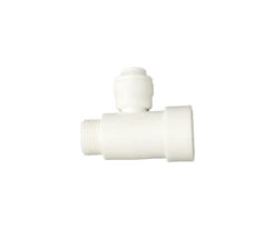 HydroLogic 3/8″ QC X 3/8″ X 3/8″ Comp Thread Feed ValveTee