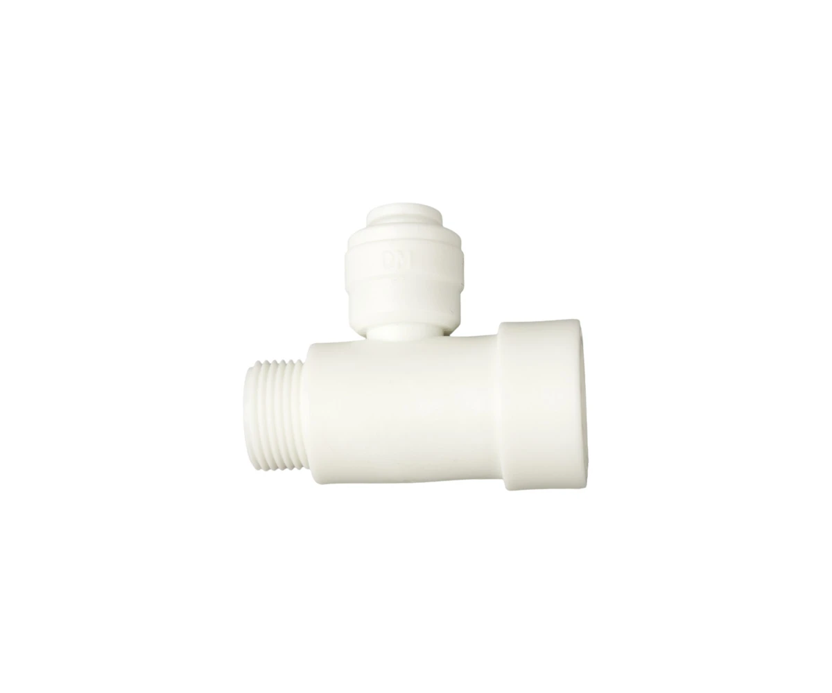 HydroLogic 3/8″ QC X 3/8″ X 3/8″ Comp Thread Feed ValveTee 1 HydroLogic 3/8″ QC X 3/8″ X 3/8″ Comp Thread Feed ValveTee