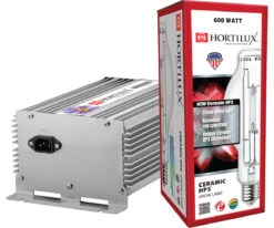 Hortilux Ceramic HPS Lamp And Ballast Kit, 600W, 120/240V