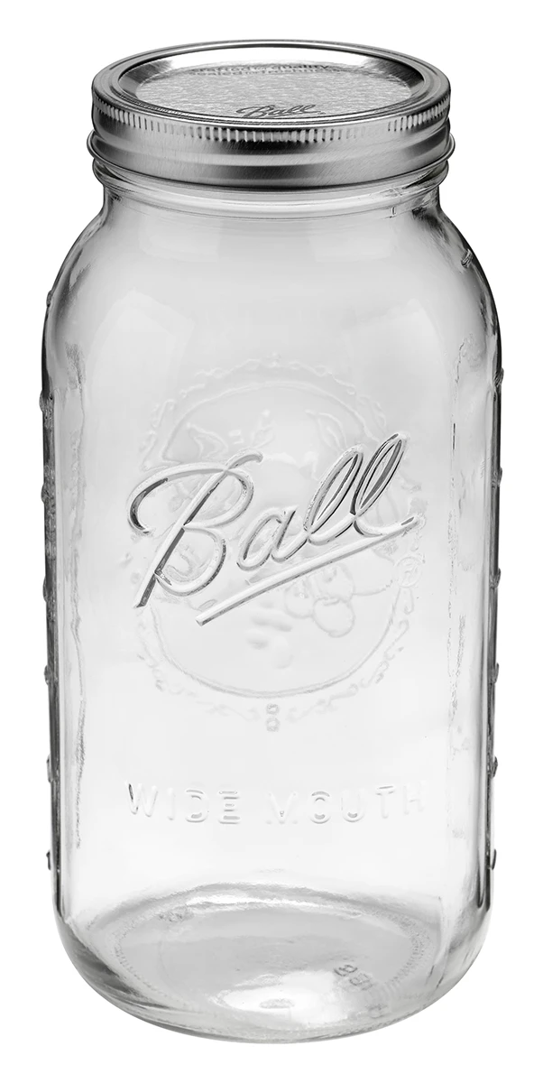 Ball Jar, 64 Oz (Half Gallon), Wide Mouth , Case Of 6 1 Ball Jar, 64 Oz (Half Gallon), Wide Mouth , Case Of 6