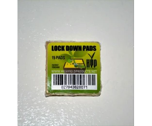 High Yield Lock Down Pads, Square, 1.5″, Pack Of 15 1 High Yield Lock Down Pads, Square, 1.5″, Pack Of 15