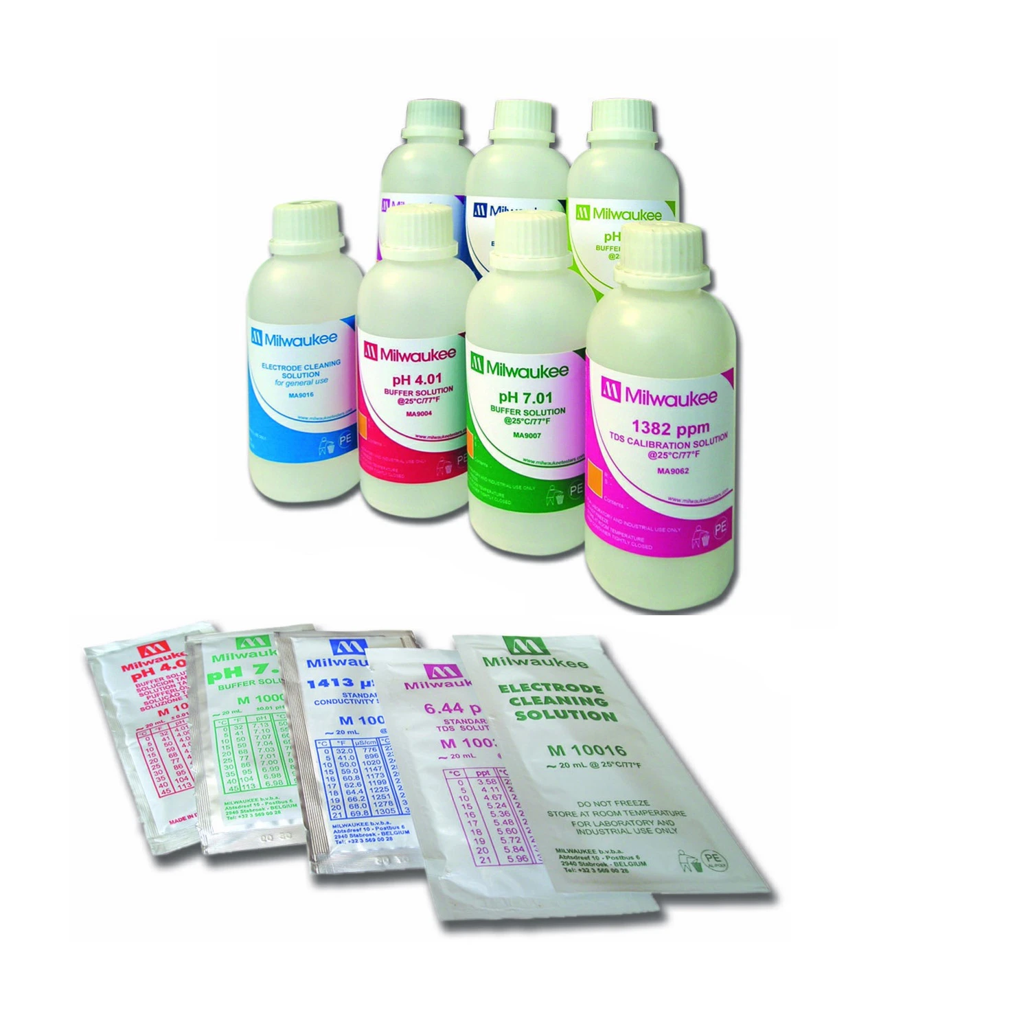 Milwaukee Instruments 1413 Microsiemens/cm Calibration Solution, 20 Ml Sachets, Case Of 25 1 Milwaukee Instruments 1413 Microsiemens/cm Calibration Solution, 20 Ml Sachets, Case Of 25